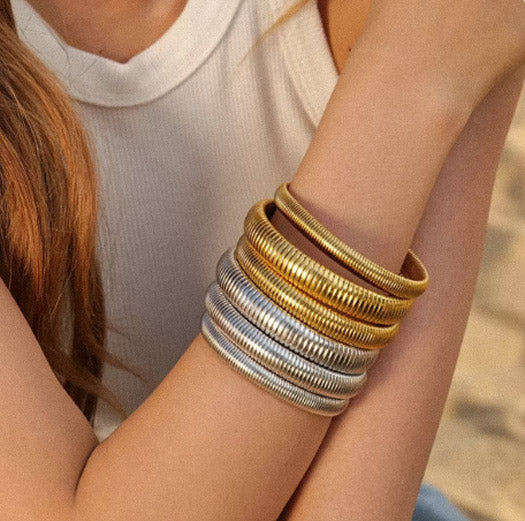 Coiled Bangle Bracelet