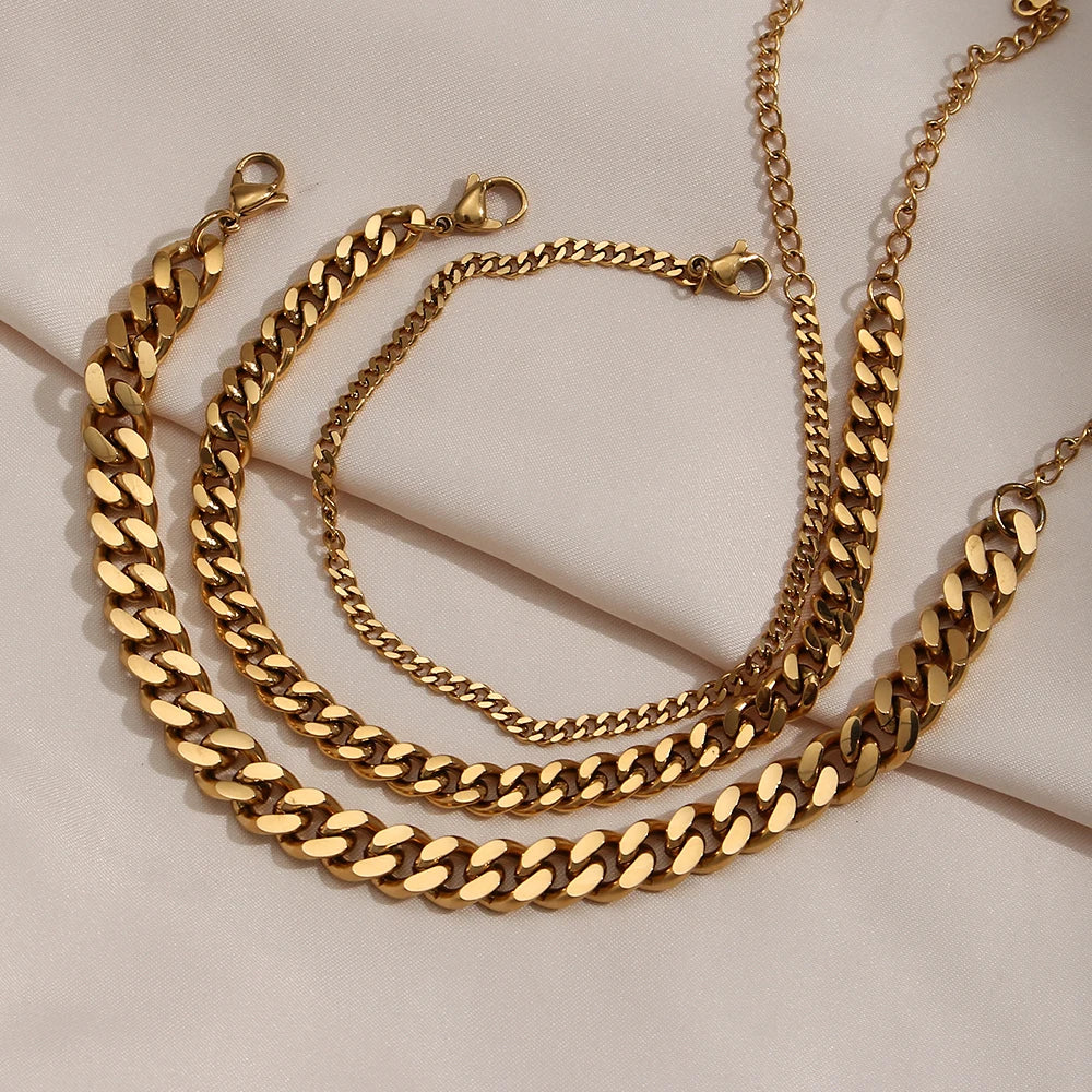 Miami Cuban Anklet