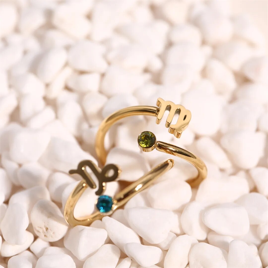 Zodiac Coiled Ring (Bundle)